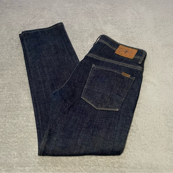 7 For All Mankind Other - 7 for all mankind the straight jeans size 33 dark blue
